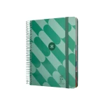 Galery – Agenda encadernada antartik pattern a5+ 2025 dia pagina cor verde papel 80 gr0