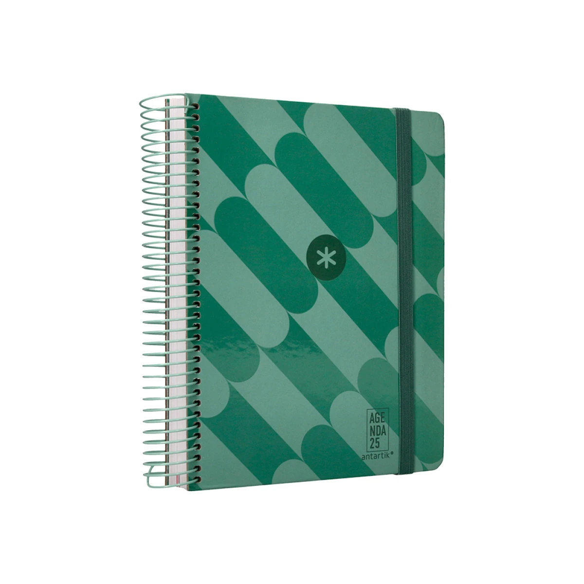 Galery – Agenda encadernada antartik pattern a5+ 2025 dia pagina cor verde papel 80 gr0