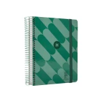 Galery – Agenda encadernada antartik pattern a5+ 2025 dia pagina cor verde papel 80 gr0