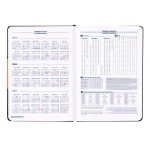 Galery – Agenda encadernada liderpapel dorios a5 2025 dia pagina preto papel 70 gr0