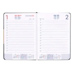 Galery – Agenda encadernada liderpapel dorios a5 2025 dia pagina preto papel 70 gr0