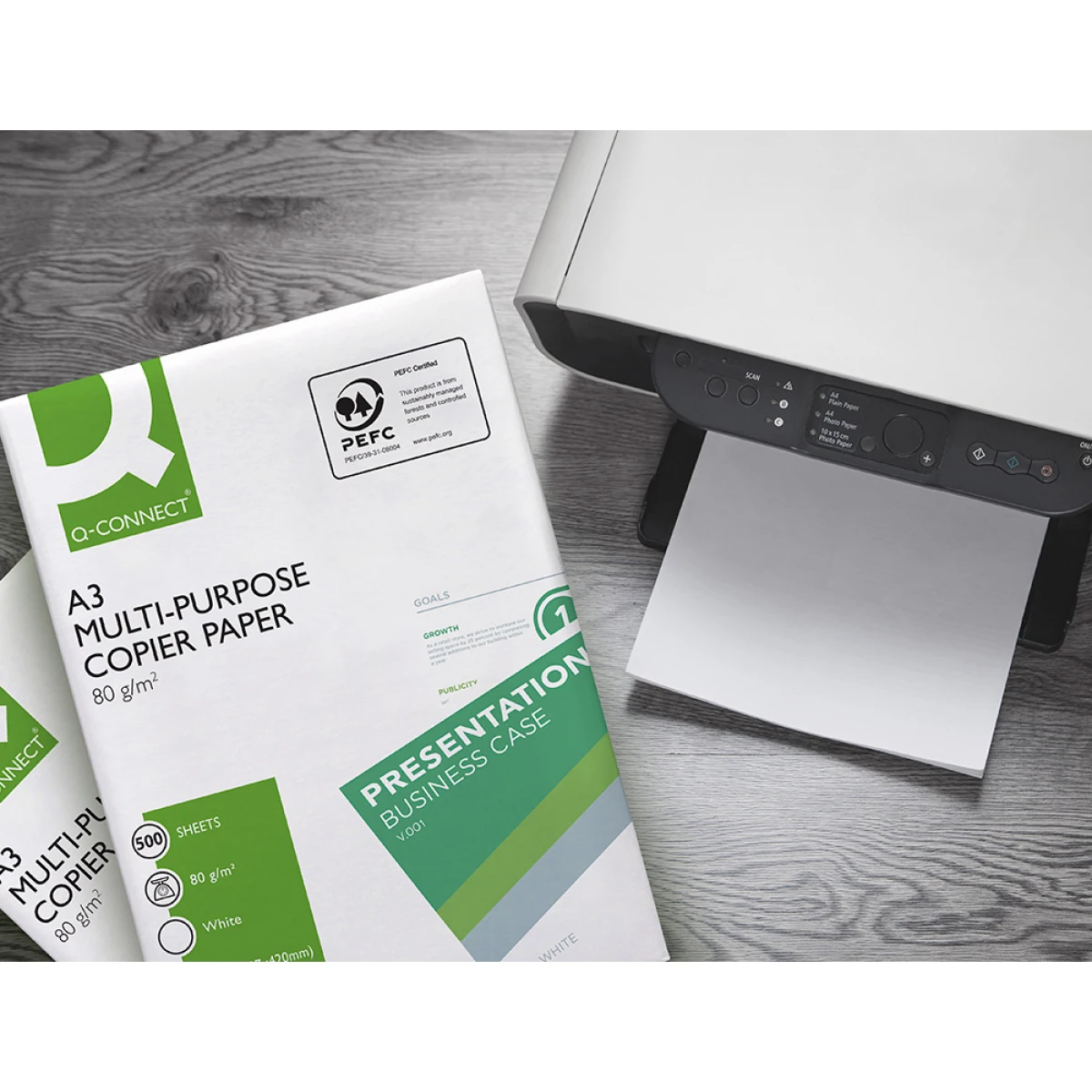 Galery – Papel fotocopia q-connect economy din a3 80 gr embalagem 500 folhas0