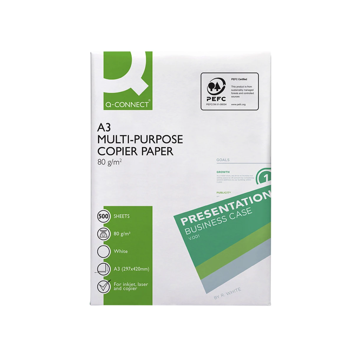 Galery – Papel fotocopia q-connect economy din a3 80 gr embalagem 500 folhas0