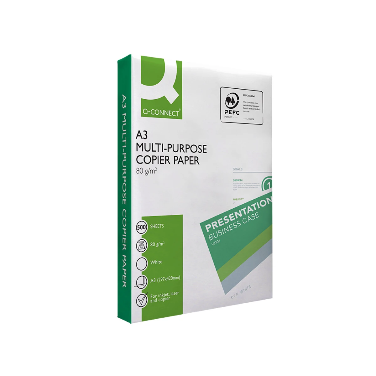 Galery – Papel fotocopia q-connect economy din a3 80 gr embalagem 500 folhas0