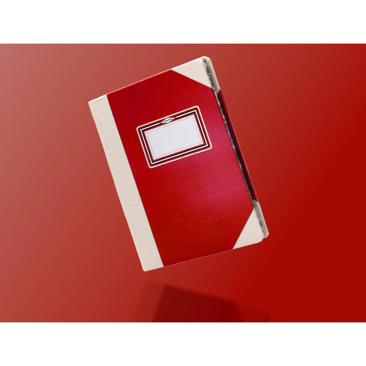 Galery – Livro de cartao cosido fernandes flecha din a4+ liso 50 folhas 120 gr vermelho0