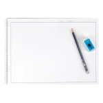 Galery – Bloco de desenho liderpapel linear historico 230x325mm 20 folhas 130 gr com esquadria perfurado – 5 unidades0