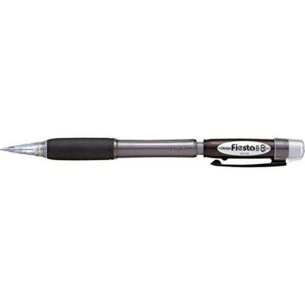 Thumbnail-Lápis Pentel Fiesta II HB 0,5mm com Borracha – Inclui 2 Recargas – Punho de Borracha – Design Ergonômico – Cor Preto