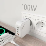 Galery – AISENS ASCH-100W4P028-W carregador de dispositivos móveis Universal Branco AC Carregamento rápido Interior0