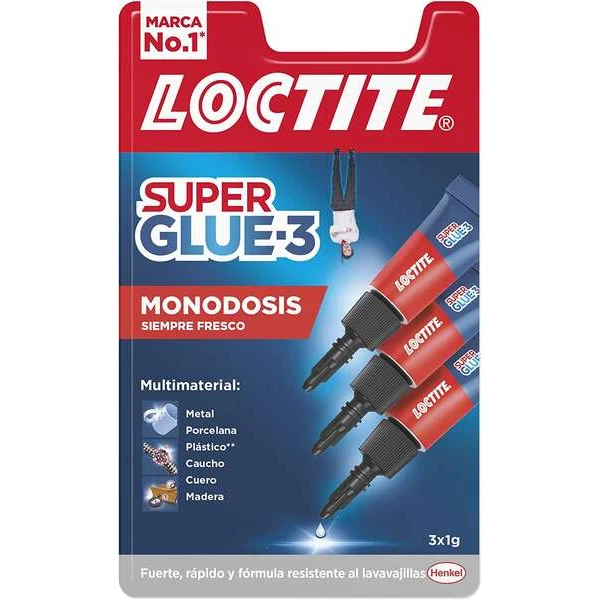 Thumbnail-Loctite Pacote de 3 Super Glue-3 Mini Trio Original – 1gr – Resistência Tripla – Adesivo Transparente – Gedado y Fuerza Instantanea – 2229418/2229419/2640065