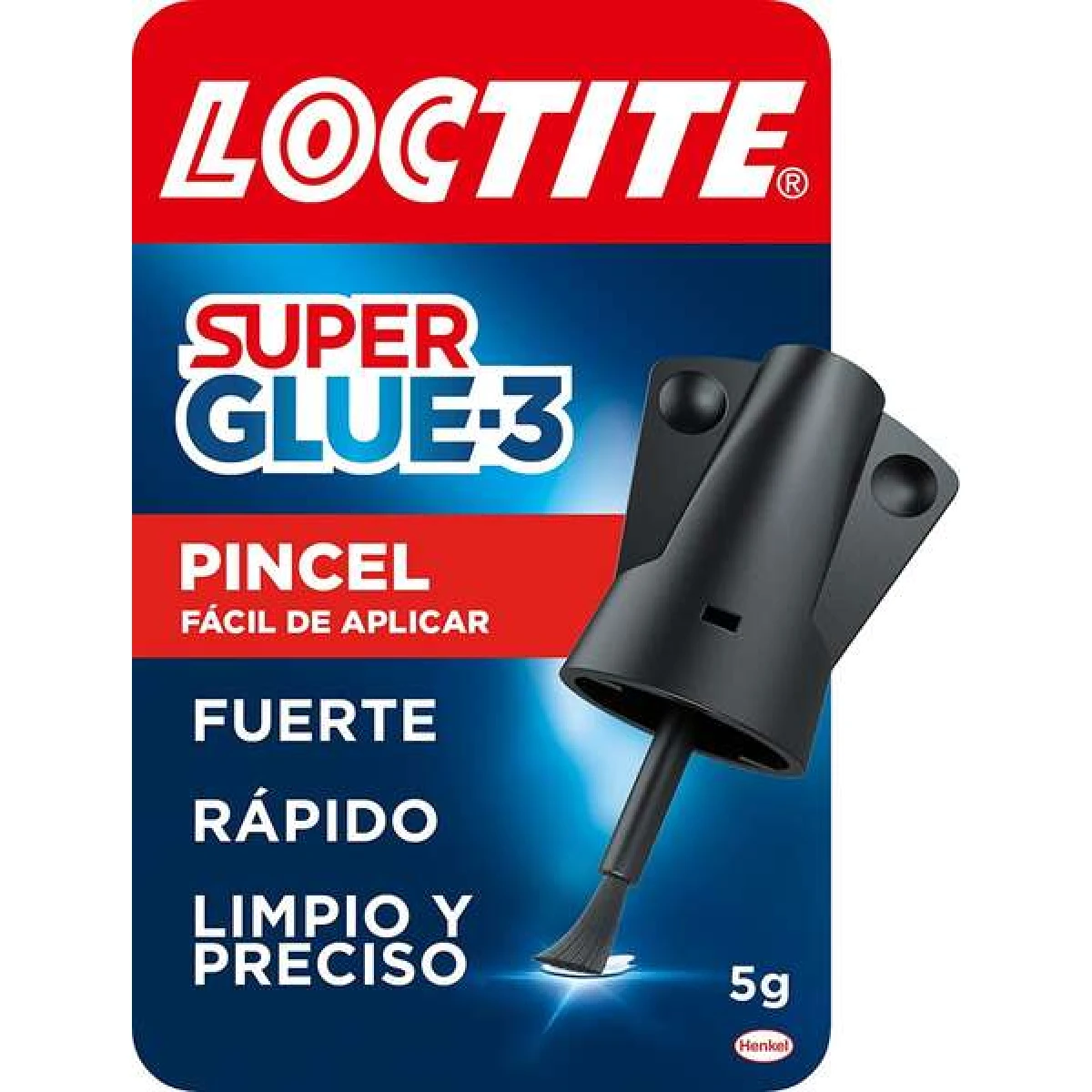 Thumbnail-Loctite Super Glue-3 Brush 5gr – Adesivo Universal Tripla Resistência – Fuerza y Uso Instantaneo – 2640969/2046283/2640782/2641844