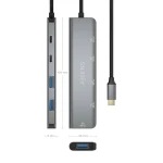 Galery – AISENS A109-0857 hub de interface USB 3.2 Gen 1 (3.1 Gen 1) Type-C 5 Mbit/s Cinzento0