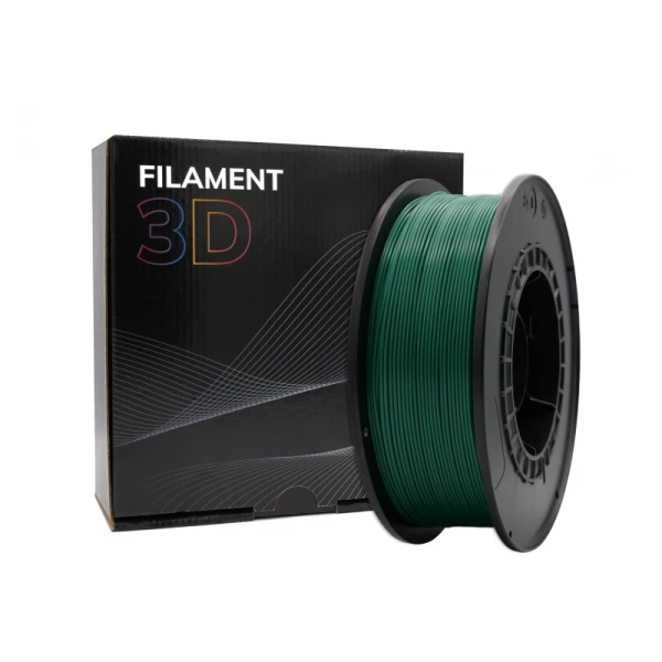 Thumbnail-Filamento 3D PLA – Diâmetro 1,75mm – Bobina 1kg – Cor Verde Escuro