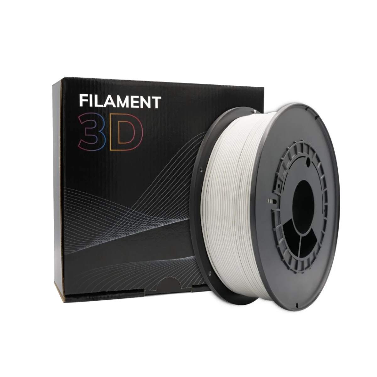 Thumbnail-Filamento 3D PLA – Diâmetro 1,75mm – Bobina 1kg – Cor Cinza Claro