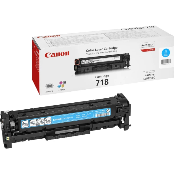 Thumbnail-Canon CRG-718 C toner 1 unidade(s) Original Ciano