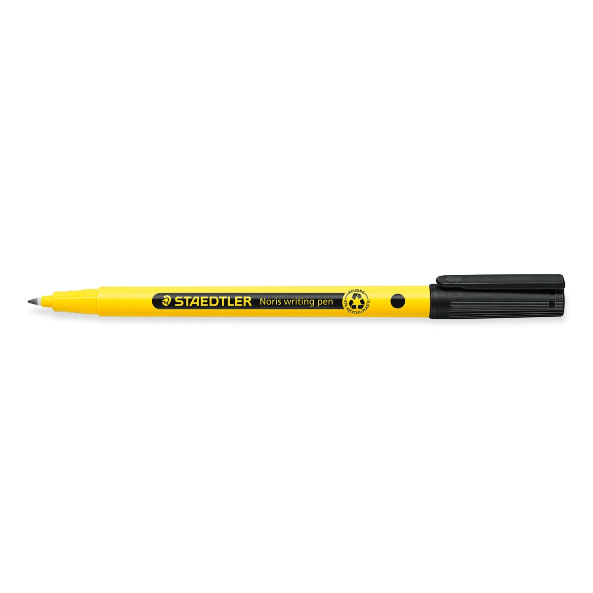 Thumbnail-Caneta de escrita Staedtler 307 Noris Marcador de ponta fina – Curso 0,6 mm aproximadamente – Tinta à base de água – Corpo feito de plástico 97% reciclado – Cor preta