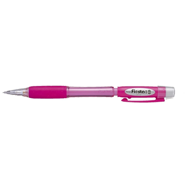 Thumbnail-Lápis Pentel Fiesta II HB 0,5mm com Borracha – Inclui 2 Recargas – Punho de Borracha – Design Ergonômico – Cor Rosa