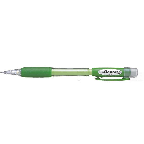 Thumbnail-Lápis Pentel Fiesta II HB 0,5mm com Borracha – Inclui 2 Recargas – Punho de Borracha – Design Ergonômico – Cor Verde