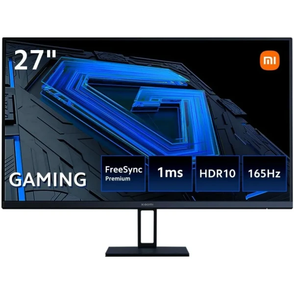 Thumbnail-Monitor Xiaomi G27i Gaming LED IPS 27″ Full HD 1080p 165Hz FreeSync Premium – Resposta 1ms – Proporção de aspecto 16:9 – Ângulo de visão 178° – HDMI, DisplayPort – VESA 75x75mm