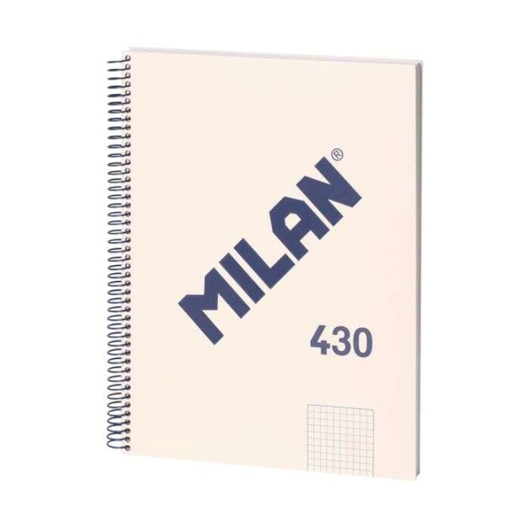 Thumbnail-Caderno Espiral Série Milan 1918 Formato A4 Quadricula 5x5mm – 80 Folhas de 95 gr/m2 – Microperfurado, 4 Furos – Cor Bege