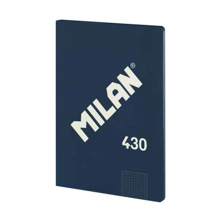 Thumbnail-Caderno Colado Série Milan 1918 Formato A4 Quadrado 5x5mm – 48 Folhas de 95 gr/m2 – Microperfurado – Capa Mole – Cor Azul Escuro