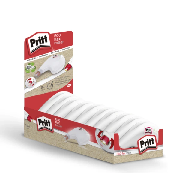 Thumbnail-Fita Corretiva Pritt Eco Flex Roller 4,2mm x 10m – Fita Reciclável – Correções Precisas – Aplicação Ergonômica – Ponta Flexível