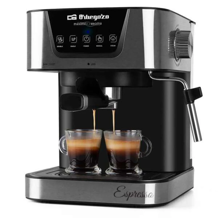 Thumbnail-Máquina de café expresso Orbegozo EX 5200 – Orbegozo 20 Bar de pressão e 850W de potência – Painel de controle de toque – Tanque de água removível de 1,5L – Válvula de segurança