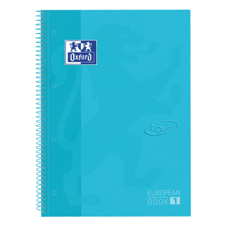 Thumbnail-Oxford School Touch Europeanbook 1 Caderno A4+ 80 Folhas Quadradas 5x5mm – Capa Extra – Cor Azul