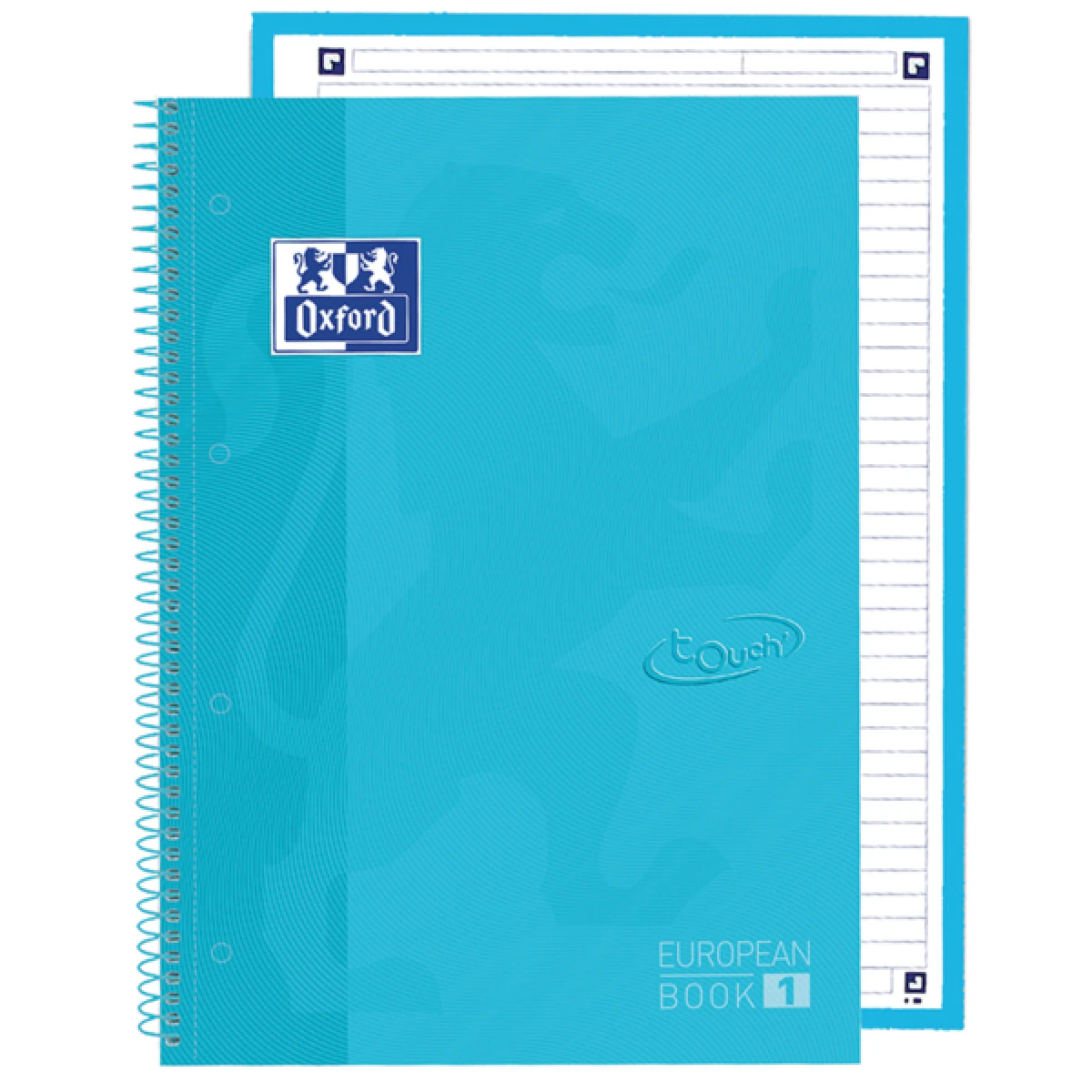 Thumbnail-Oxford School Touch Europeanbook 1 Caderno A4+ 80 Folhas Microperfurado 1 Linha – Capa Extra Longa – Cor Azul