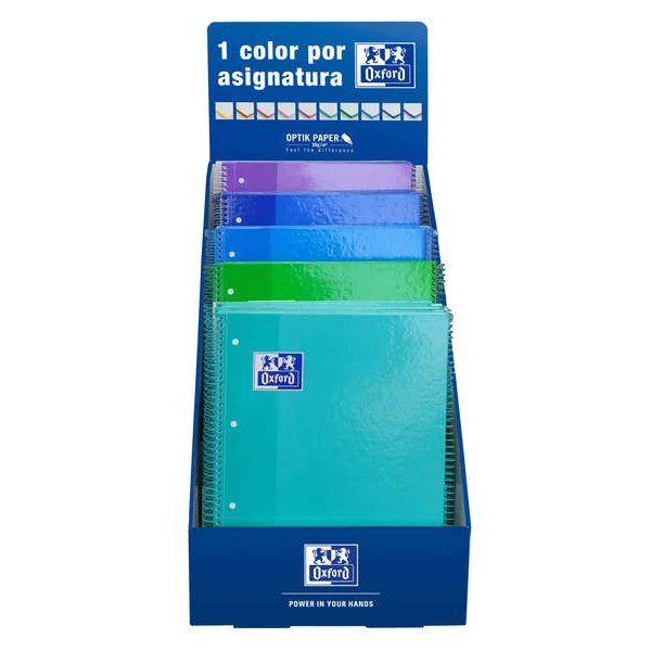 Thumbnail-Oxford School Cool Colors Dessert Display A4+ – Capa Extra – Caderno Espiral Microperfurado – Europeanbook 1 5×5 – 80 Folhas – Cores Sortidas