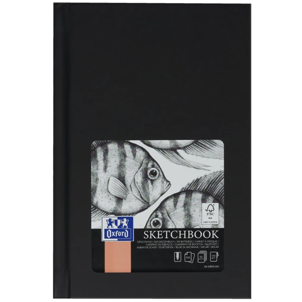 Thumbnail-Oxford Artbooks A6 Cuaderno Sido Sbozo – Capa Extra Resistente – 96 Folhas de 100gr – Cor Preto