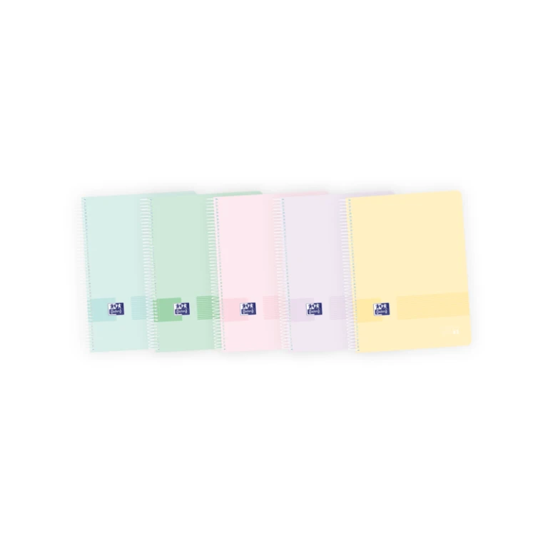 Thumbnail-Oxford Live & Go Europeanbook A4+ – Capa Plástica – 8 Cores Pastel – 160 Folhas – Organização e Estilo num Único Produto