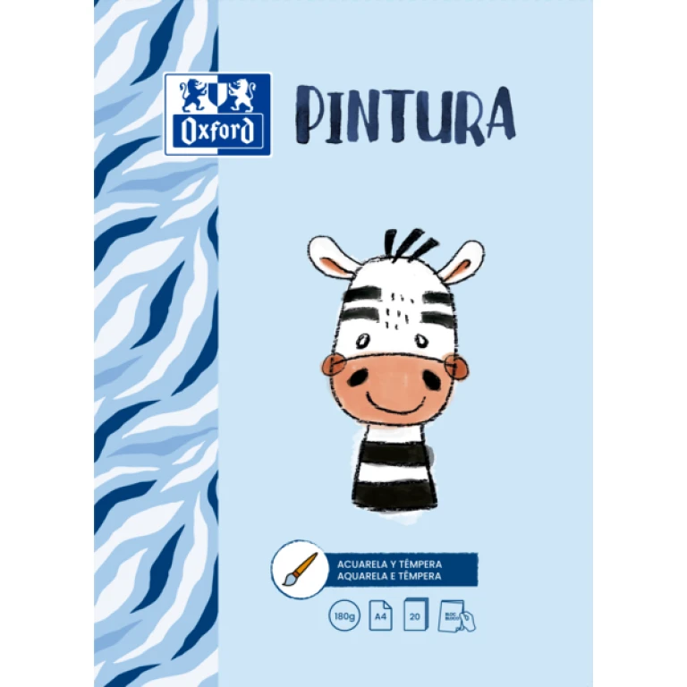 Thumbnail-Oxford Pintura Infantil/Bloco Lazer Cololado Pintura A4 – Capa Mole/Capa Traseira Dura – 20 Folhas 180gr