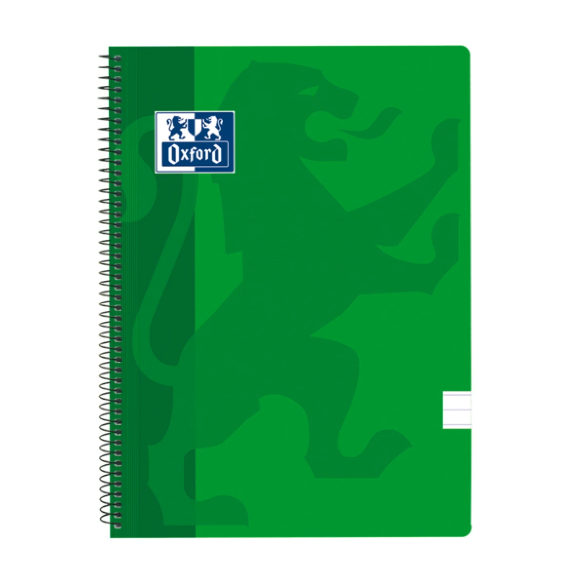 Thumbnail-Fólio de plástico com capa espiral Oxford School Classic Cuaderno – 1 linha com margem – 80 folhas – cor verde