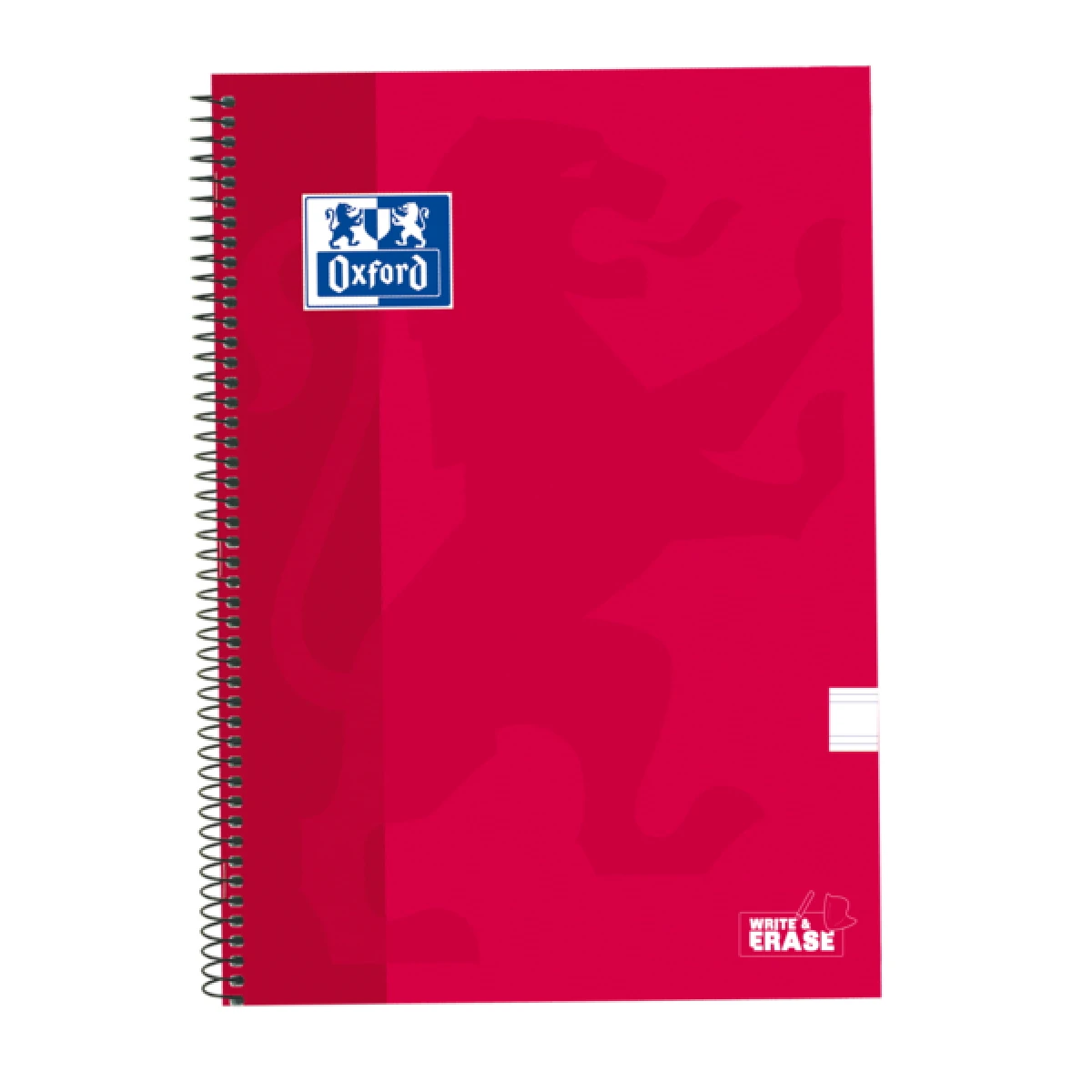 Thumbnail-Oxford School Classic Cuaderno Spiral Cover Extradura Write&Erase – Fólio Pauta 2,5mm – 80 Folhas – Cor Vermelho