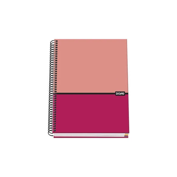 Thumbnail-Dohe Cuaderno Capa Dura Espiral A5 – 162x210mm – Cubierta Carton Forrado – Espiral Metálica Preta – 100 Folhas Offset 90g Microperfurada – Grade 5mm