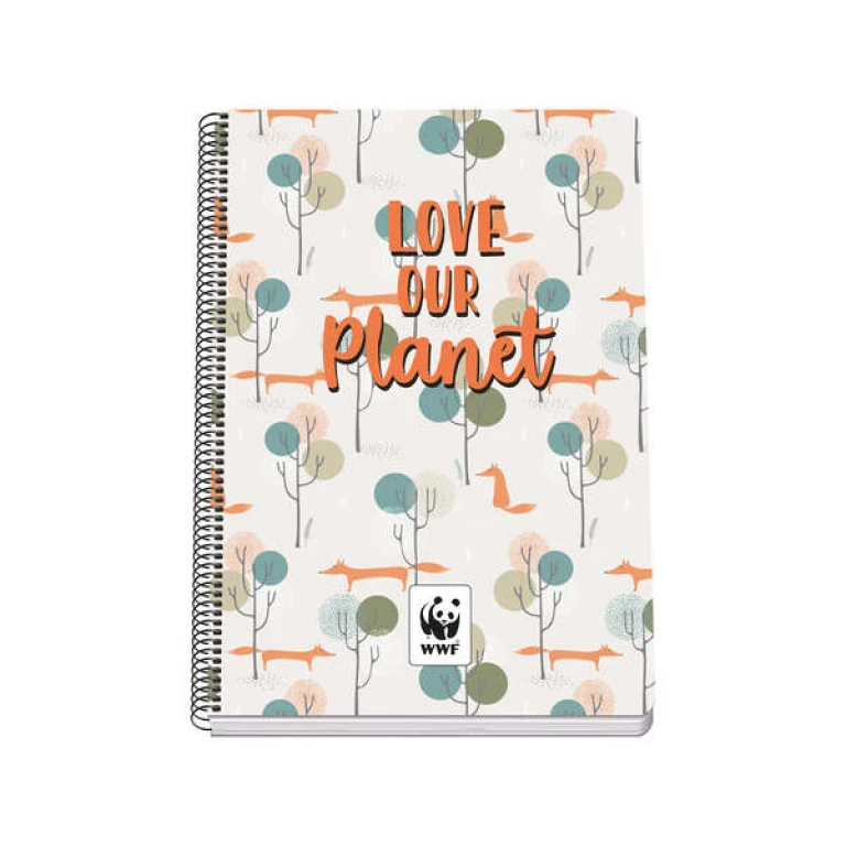 Thumbnail-Dohe Cuaderno Folio Size – Capa de papelão laminado – Impressão em cores – Plástico brilhante – Capas impressas – Encuadernado em espiral metálica preta