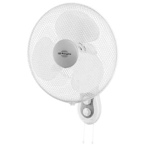 Thumbnail-Orbegozo WF 0139 Ventilador de parede eficiente e seguro – Lâminas de 40 cm – 3 velocidades – Cabeça multidirecional – Grade de proteção – Potência de 45 W – Temporizador de 2h