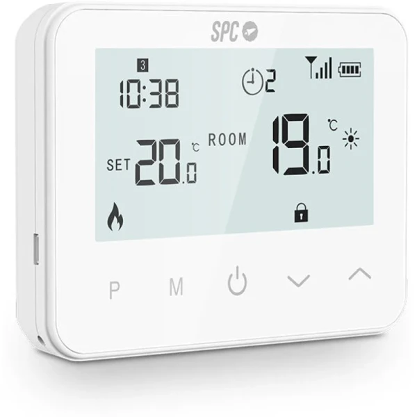 Thumbnail-Termostato inteligente SPC Vesta WiFi para caldeira a gás com controle de aplicativo