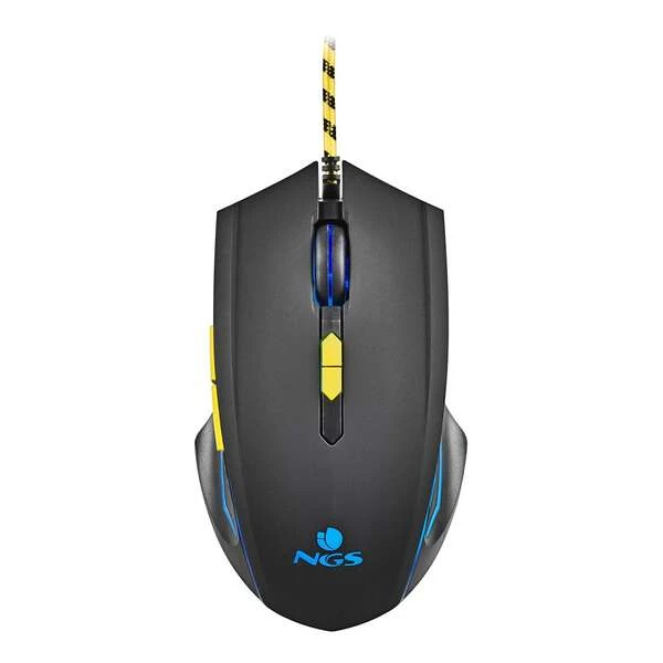 Thumbnail-Mouse Gaming NGS GMX-123 Com Fio – 800/1200/2400/3200dpi – Luz LED – 6 Botões – Cabo 1,8m – Cor Preto