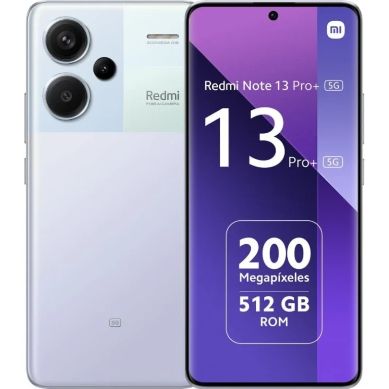 Thumbnail-Xiaomi Redmi Note 13 Pro Plus 5G Smartphone Tela AMOLED 6,67″ – 8GB – 256GB – Câmera principal 200MP – Bateria 5000mAh – Suporta carregamento de 120W – Cor roxa