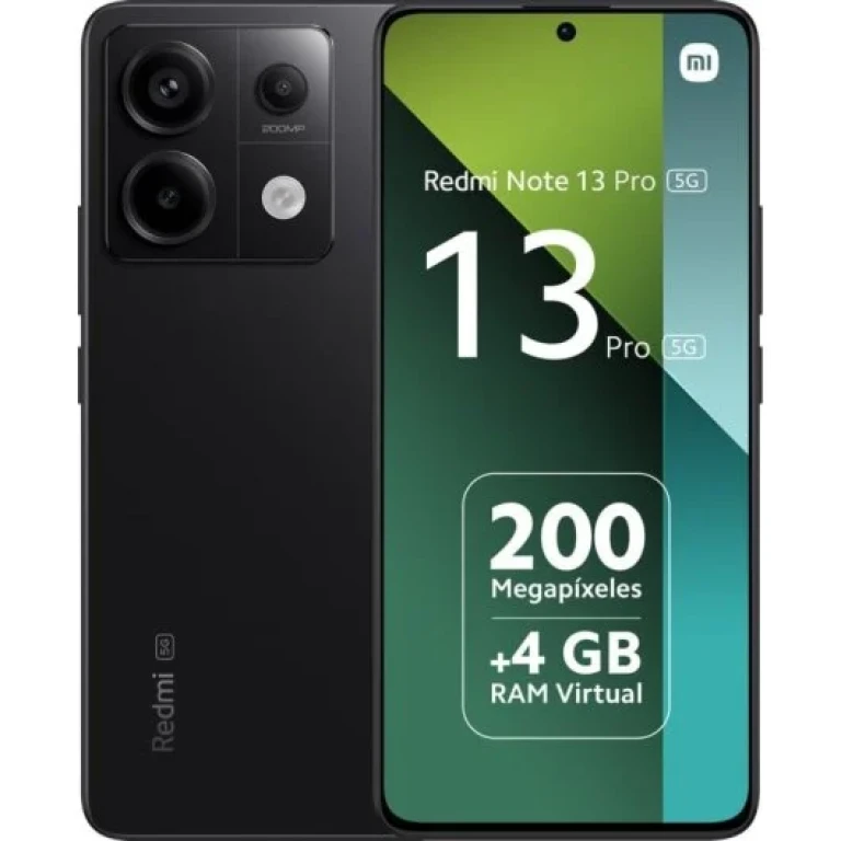 Thumbnail-Xiaomi Redmi Note 13 Pro 5G Smartphone Tela AMOLED 6,67″ FHD+ – 8GB – 128GB – Câmera Quádrupla 200MP – Bateria 5100mAh – Carga Rápida 67W – Cor Preto