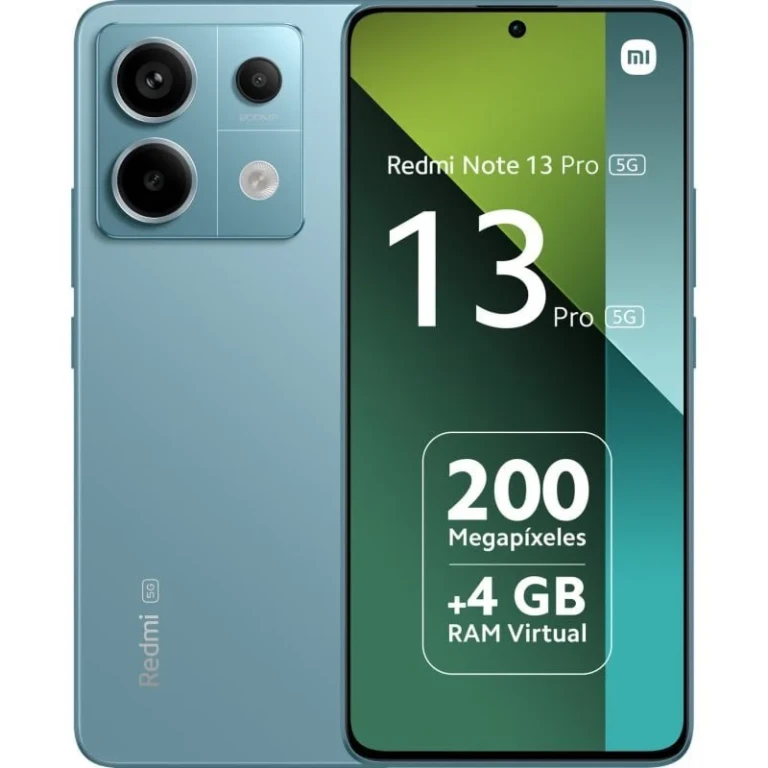 Thumbnail-Xiaomi Redmi Note 13 Pro 5G Smartphone Tela AMOLED 6,67″ FHD+ – 8GB – 128GB – Câmera Quádrupla 200MP – Bateria 5100mAh – Carga Rápida 67W – Cor Azul