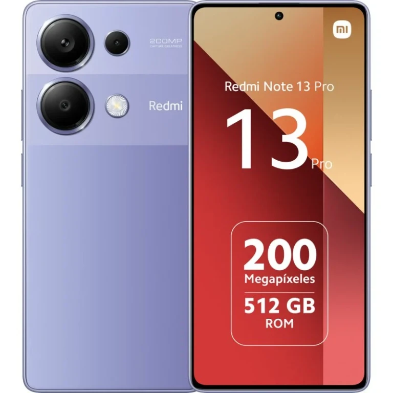 Thumbnail-Smartphone Xiaomi Redmi Note 13 Pro Tela AMOLED 6,67″ – 12GB – 512GB – Câmera principal 200MP – Bateria 5100mAh – Suporta carregamento de 67W – Cor roxa