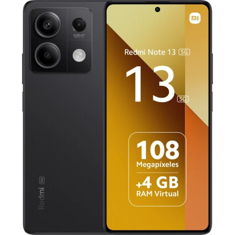 Thumbnail-Xiaomi Redmi Note 13 5G Smartphone Tela AMOLED 6,67″ – 8GB – 256GB – Câmera principal 108MP – Bateria 5000mAh – Suporta carregamento de 33W – Cor preta