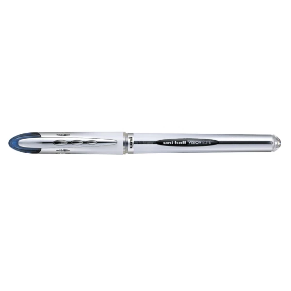 Thumbnail-Rollerball de tinta líquida Uni-ball Vision Elite UB-200 – Ponta esférica 0,8 mm – Sistema anti-vazamento de viagem – Cor azul escuro