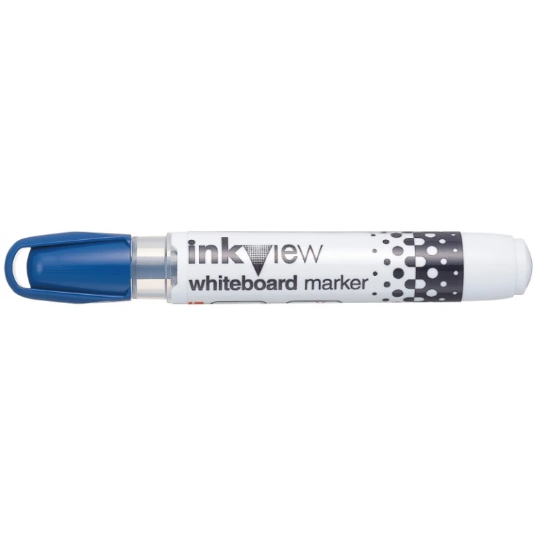 Thumbnail-Marcador de quadro branco Uni-ball PWB-202 Inkview – Ponta cônica 1,8-2,2 mm – Zona transparente para nível de tinta – Escrita brilhante e fácil apagamento – Cor azul