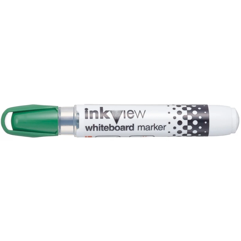Thumbnail-Marcador de quadro branco Uni-ball PWB-202 Inkview – Ponta cônica 1,8-2,2 mm – Zona transparente para nível de tinta – Escrita brilhante e fácil apagamento – Cor verde