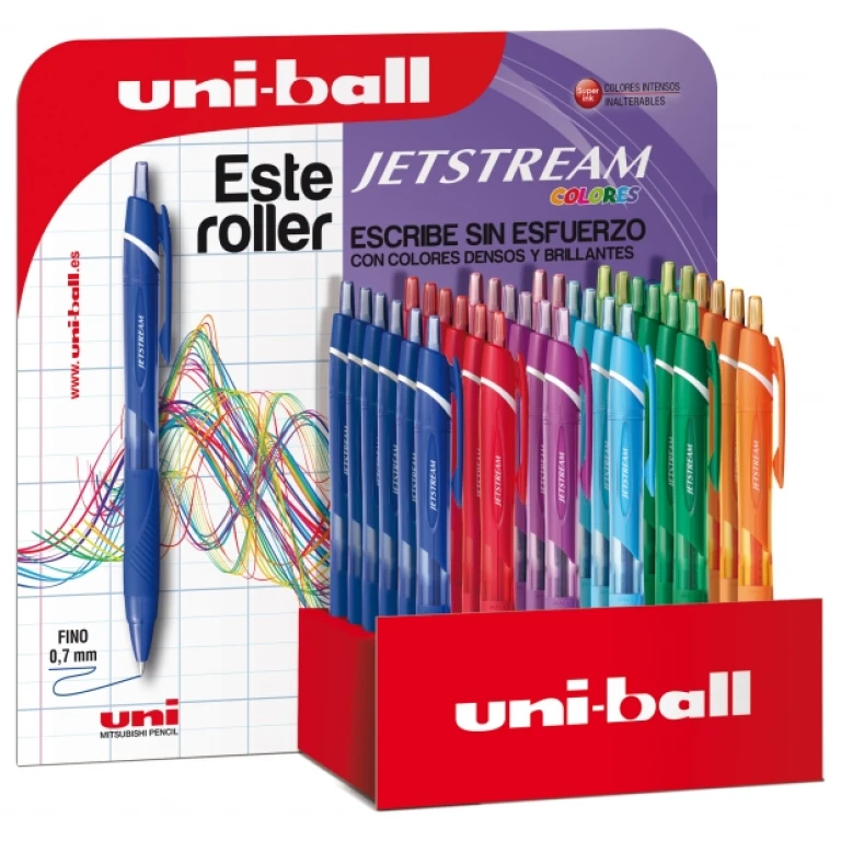 Thumbnail-Uni-ball SXN-150C JetStream Sport Expositor de 36 Canetas Retráteis – Esferográfica 0,7mm – Tinta Pigmentada Resistente à Água e Luz – Secagem Instantânea – Cores Sortidas