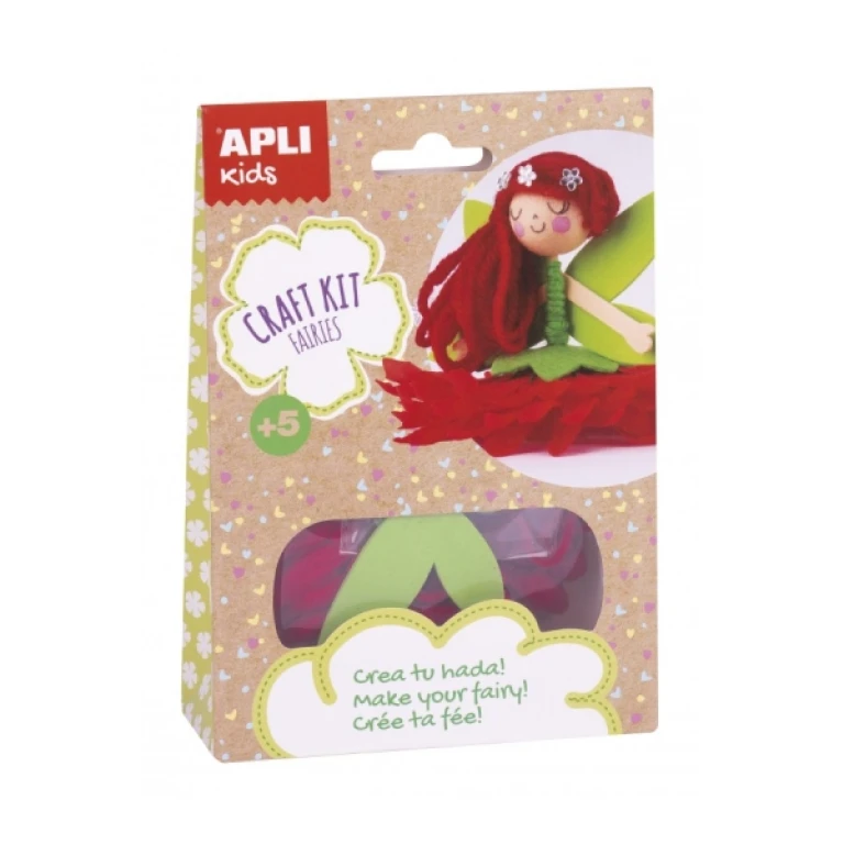 Thumbnail-Kit Apli Mini Red Fairy Crafts – Inclui Material e Instruções – Benefícios: Reduz o Estresse, Aumenta a Autoestima, Melhora a Memória, Desenvolve a Coordenação