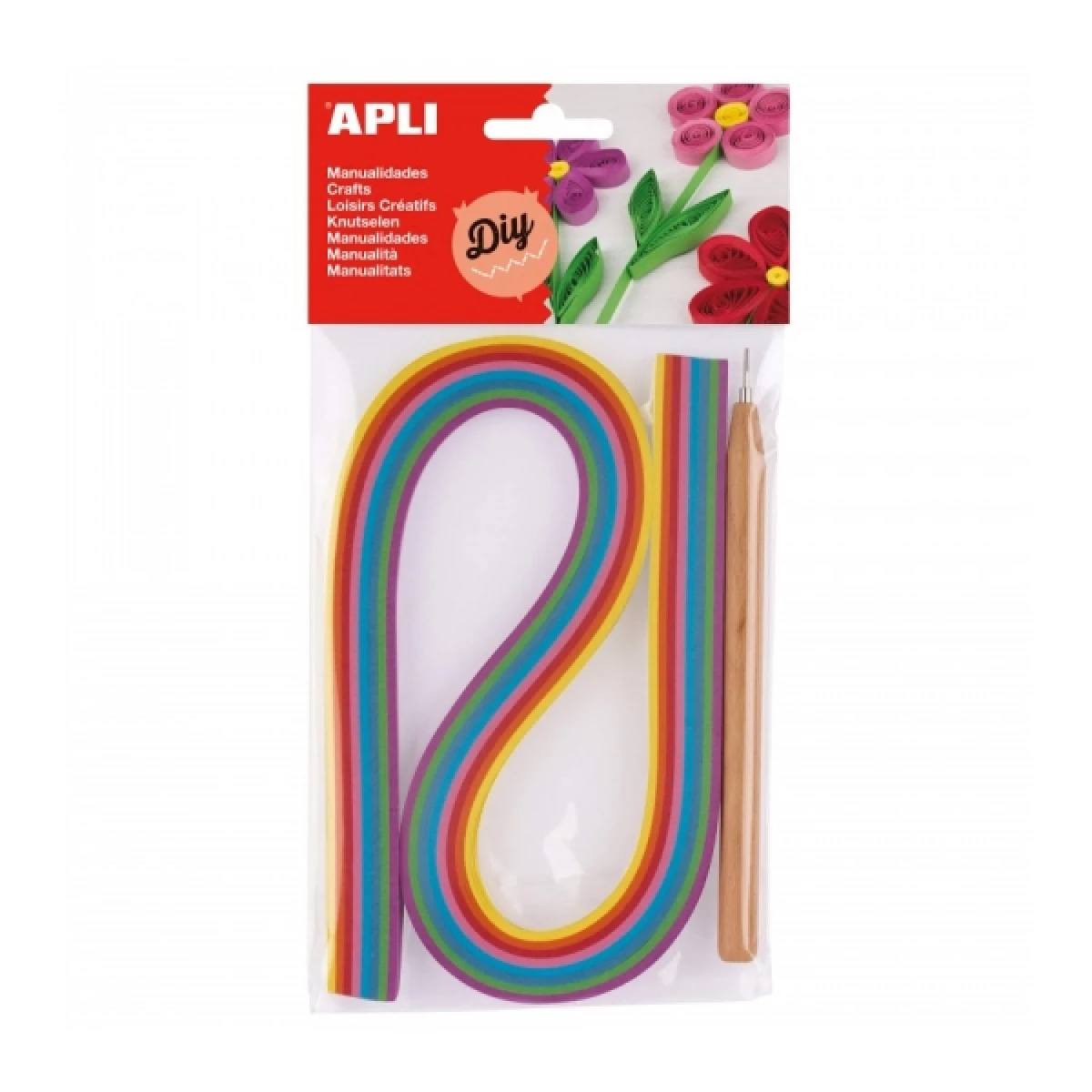 Thumbnail-Kit Apli Quilling – Inclui ferramenta e 120 tiras de papel – Ideal para decorações e artesanatos originais – Perfeito para cartões, convites, joias e muito mais – Cores sortidas